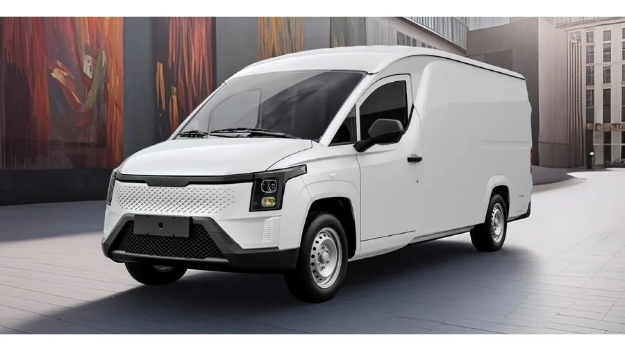 Van elétrica G201B da On Charge, vista inteira