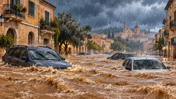 Temporal histórico em Barcelona deixa dois mortos e um desaparecido