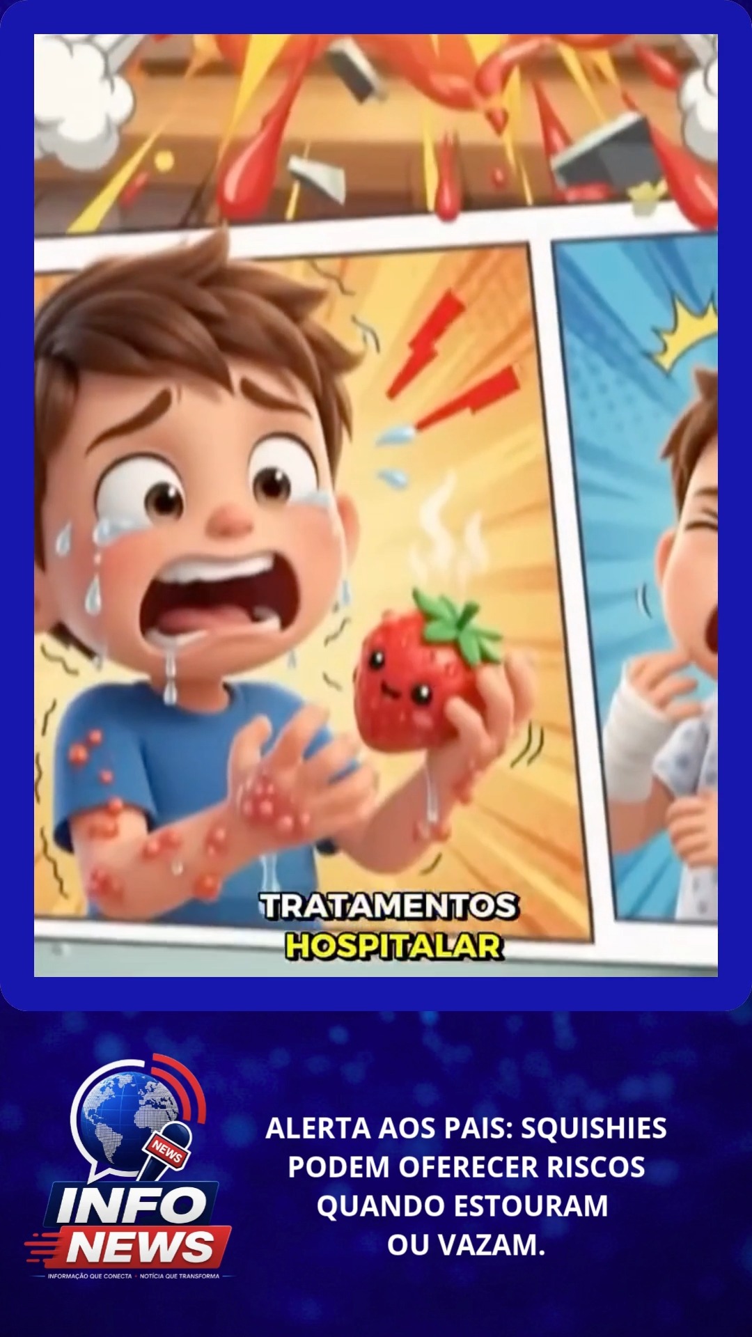 ALERTA AOS PAIS: SQUISHIES PODEM OFERECER RISCOS QUANDO ESTOURAM OU VAZAM