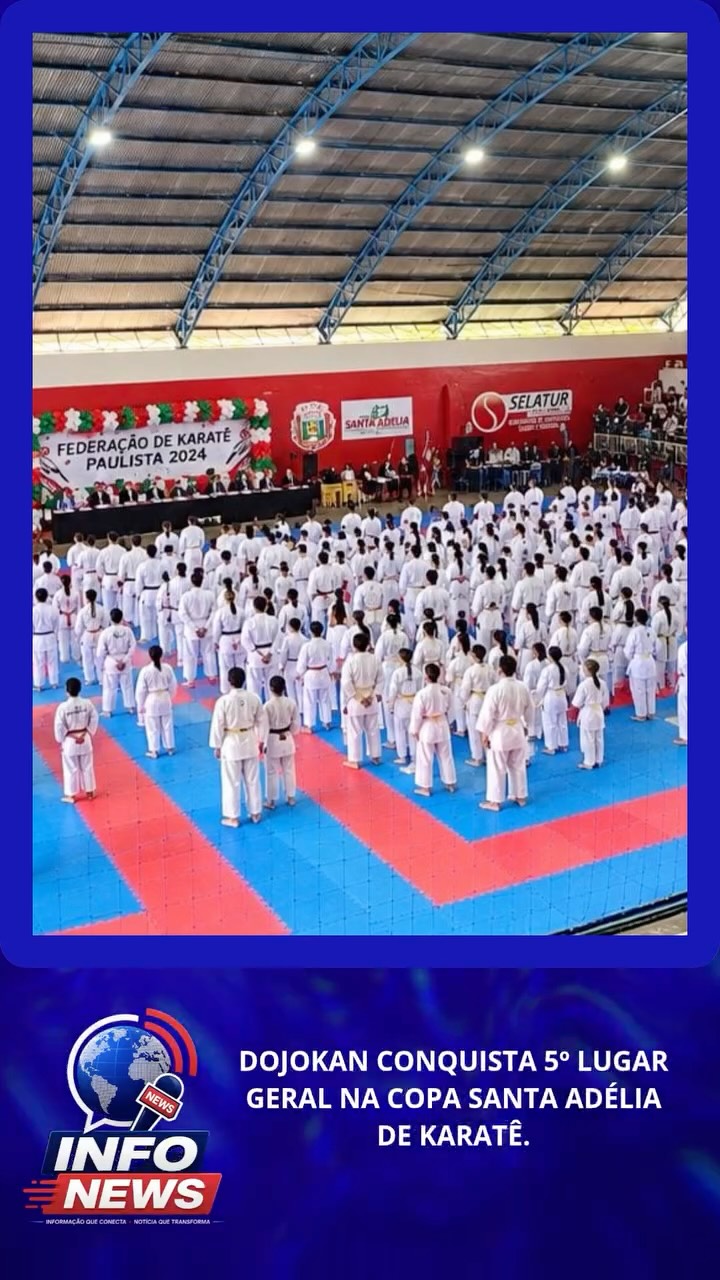 DOJOKAN CONQUISTA 5º LUGAR GERAL NA COPA SANTA ADÉLIA DE KARATÊ